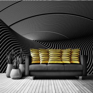 Wholesale tone painting for sale - Group buy Wallpapers Modern Black And White Tone D Wallpaper For Walls Abstract Decorative Painting Wall Murals Home Decoration
