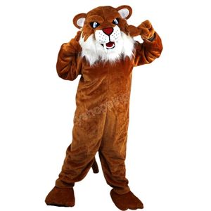 Costume de mascotte de tigre d'Halloween Haute qualité Cartoon Anime Thème animal personnage Adultes Taille Carnaval de Noël Fête d'anniversaire Tenue de plein air