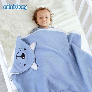 Factory Wholesale fox stereo ear children's knitted cover baby holding blanket