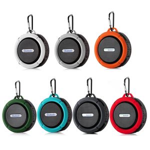 C6 Waterproof Speaker Big Suction Cup Dustproof Bluetooth Stereo Outdoor Sports Mini TF Subwoofer