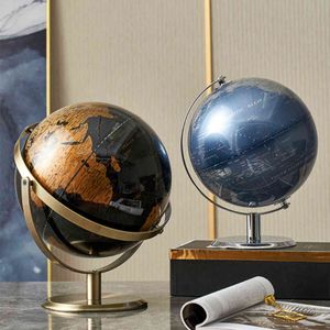 Retro Dünya Küre Dekorasyon Karasal Küre Dünya Haritası Küre Modern Ev Dekorasyonu Coğrafya Eğitim Ofis Masası Aksesuarları 211118
