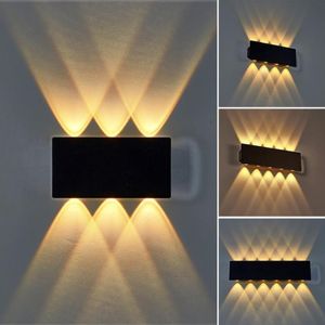 Modern Home Decor Minimalista Cabeça Dupla Quarto Interior Lâmpada de Parede Luminária Ao Ar Livre Hotel Corredor Corredor Pendurado Porta Pátio Impermeável LED Paredes Lâmpadas