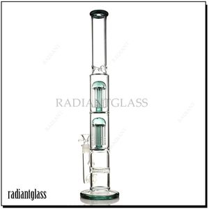 Wasserpfeife, doppelarmig, Baum- und Wabenbong, gerades Design, Bubbler, Bohrinseln, Wasserpfeife