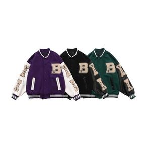 Harajuku Bomber Jaqueta Casaco Homens Casal Casal Beisebol Jaqueta Outono Unisex Boyfriend Estilo Varsity Hiphop Streetwear 210922