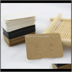 2535Cm Kraft Paper Stud Earrings Jewelry Display Retail Earring Hang Label Hooks Cardboard Tags Sv9El Pxgmm