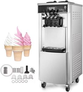 selling high quality 3 flavors frozen yogurt soft ice cream machine stainless steel material is more durable and sanitary