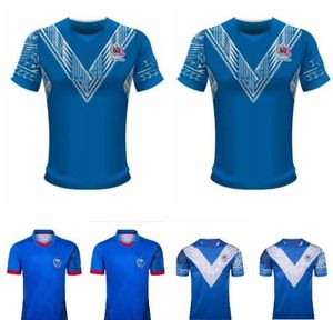 2021 Samoa League Rugby Jersey National Team Home Court Away Game Blue 17 19 Shirt Uniform Polo T-shirt Mens Word Cup Size:S--5XL