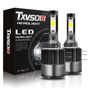 TXVSO8 Araba LED Far H15 110W 26000 Lümenler Yüksek Işın Cob Cips 6000K Beyaz Süper Parlak 2 PCS