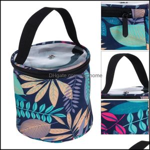 Konst, gåvor Home Garden1PC Mtifunctional Handbag Fashion Knitting Tools Bag Woolen Garn Container Andra konst och hantverk släpper leverans 2021