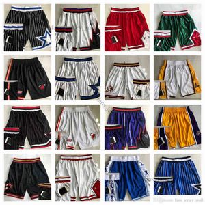 e Mitchell N pantaloncini da basket Sport Wear with Pocket On Lated Big Face Squadra Sweatpants Men Moda stile Mesh Retro buona qualità