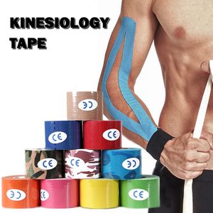 Kinesiology Tape Sport Athletics Elastic Knee Brace Support Elbow Protector Pad Volleyball Bandage Kinesio Fixer tape Wristbands