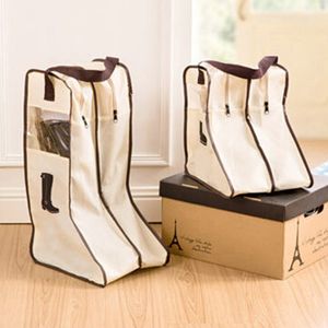 Travel Shoe Bag Home Boots Shoes Storage packs Visible Dustproof Boot Cover Upgrade to PE High Elastic Waterproof Board WH0188-1