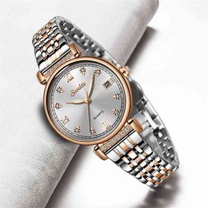 LIGE Brand SUNKTA Nuove donne Orologi Business Orologio al quarzo da donna Top Brand Luxury Orologi da polso da donna Orologio da ragazza Relogio Feminin 210310