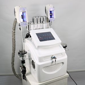 Cryolipolys Fat Freess Machine Slimming Ultraljud Kavitation 40K Ultraljudsfett Burning Lipo Laser 2 Cryo Handtag Kroppsskulptiv viktminskning Skönhetsutrustning