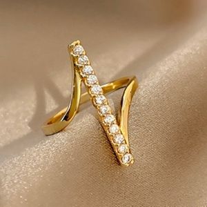 Anello irregolare Moda semplice anello aperto Elegante gioiello femminile