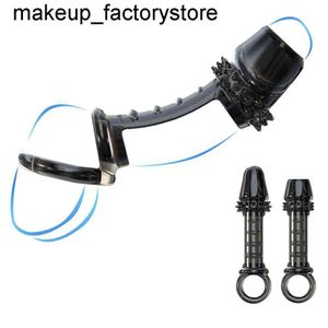 Massage Male Penis Sleeve Extender Ring Reusable With Soft Spikes For Penis Enlargement Cock Ring Chastity Cage Sex Toys For Men