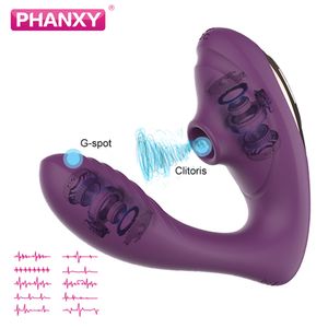 PHANXY Vagina Succhiare Vibratore Femminile 20 Modalità Sesso Donne Orale G-spot Clitoride Stimolatore Clitoride Giocattoli Dildo per Adulti 18