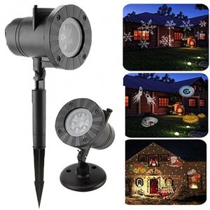 Nachtlicht Weihnachten Wasserdichte LED Schneeflocke Stern Projektor Outdoor Rasen Dekor Lampe Lichter String Lampen