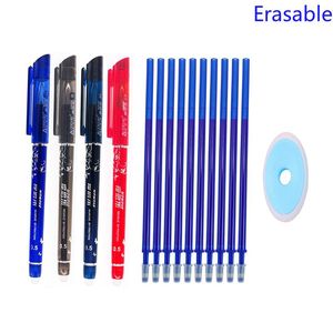 Jel Kalemler Silinebilir Kalem Seti 0.5mm Mavi Siyah Renk Mürekkep Yazma Yıkanabilir Kolu Okul Ofis Kırtasiye Malzemeleri Için