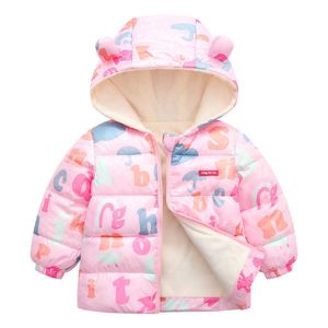 어린이 코트 귀여운 만화 아기 재킷 겨울 어린이 의류 소녀 유아 재킷 소년 아이 outwear TZ877 H0909