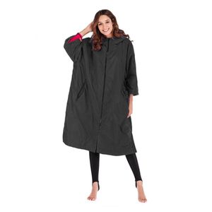 Utomhus JacketShoodies Premium Changing Robe Jacket Anorak Thermal Windbreaker Dykning Beach Poncho