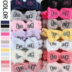 OMG Headbands Women Bowknot Hairbands Elastic Head wraps Girls Turban Cute Hairlace Bow Hair Band for Makeup face Wash Spa Yoga Shower 10 pcs