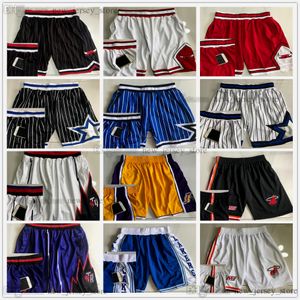 Wholesale Real Authentic Stitched Mitchell and Ness Basketball 2 Pocket Shorts Top Quality Retro With Pockets Baskeball Short Man S-XXL