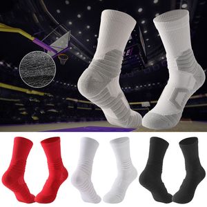 Elite Basketball Strumpor Män Kvinnor Anti Slip Andningsbar Tjockt handduk Sole Middle Tube Shaping Absorbent Sweat Sport Sock Factory Partihandel