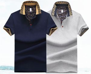 Tasarımcı Polo Erkek Giyim Poloshirt Gömlek Erkekler Pamuk Karışımı Kısa Kollu Rahat Nefes Yaz Nefes Katı Giyim Boyut S -2XL