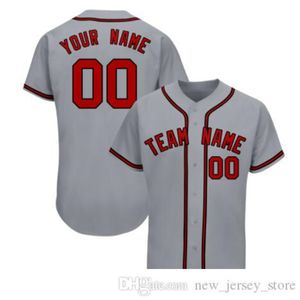 Custom Man Baseball Jersey Haftowane zszyte zespół Dowolna nazwa dowolnego numeru jednolity rozmiar S-3XL 013