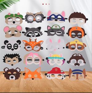 Childrens Cartoon Mask Animal Felt Masks Customizable Christmas Event Birthday Party 9 styles free ship 100