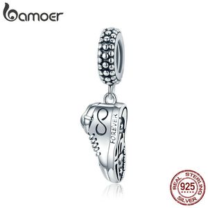 925 Sterling Silver Sneakers Shoes Pendant Charm for Original Women Bracelet Pay Tribute Accessories SCC1541 210512