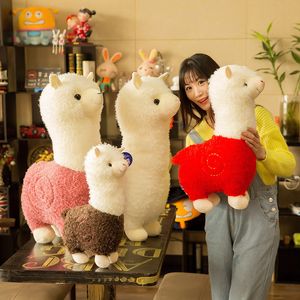 25cm Alpaca Plush Toy 6 Colors Cute Animal Doll Soft Cotton stuffed Home office decor Kids girl Birthday Christmas Gift