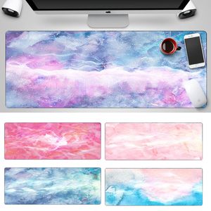 Computer pad 800x300mm XL Edge Locking Marble Laptop Keyboard Pad Large Office Desk Mouse Mat