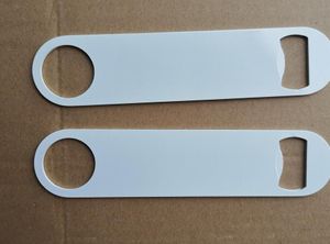 10pcs Sublimation DIY White Blank Stainless Steel Long Bottle Openers