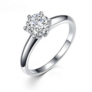 Mulheres engajamento casamento anel banda zircon anéis de diamante moda presente de jóias