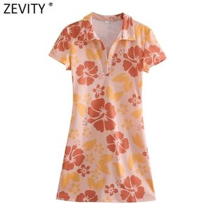 Women Tropical Floral Print Casual Slim Mini Dress Female Chic Short Sleeve Vestido Summer Boho Beach Dresses DS8323 210416