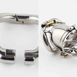 Nxy Cockrings Man Chastity Cage Metal Penis låst i bältesenhet Män kuk Uretral Stretcher Kateter Sexleksaker 1123