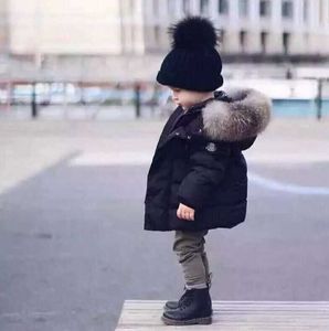 Children's cotton clothes winter new children's wool collar men's and women's hand stuffed cotton clothes coat