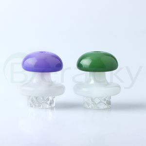 DHL!!! Smoking Mushroom 30mmOD Heady Bubble Spinning Carb Cap For Beveled Edge Quartz Banger Nails Glass Bongs Rigs