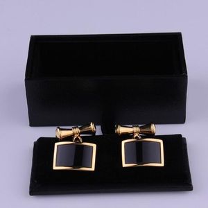 Wholesale 120pcs/lot Black Cufflink Box Gift Case Holder Jewelry Packaging Boxes Organizer