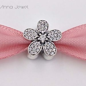 DIY charms crystal beads for diamond jewelry making kits Daisy flower pandora silver mama bracelet women men indian bangle necklace pendant birthday gifts 791480CZ