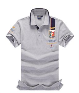 Luksusowe Włochy Mężczyźni Koszulki Designer Koszulki Polo High Street Haft Stripe Drukowanie Odzież męska Męskie Koszula Biznesowe Tees Rozmiar S-5XL