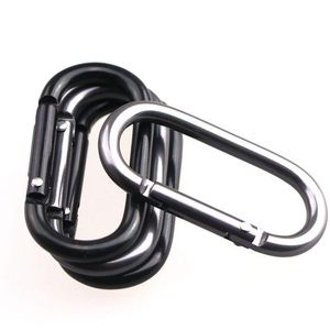 Oval Karabinerler Snap Hooks Alüminyum Alaşım Siyah ve Gri Su Şişesi Tuşları için Tarımsal Kanca Günlük Kullanımı RH5712