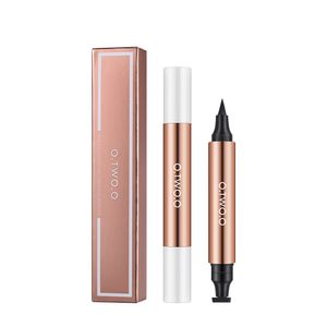 Eye-liner Stamp Black Liquid Eyeliner Pen Waterproof Fast Dry Double-ended Eye Liner Pencil Make-up for Women Cosmetics