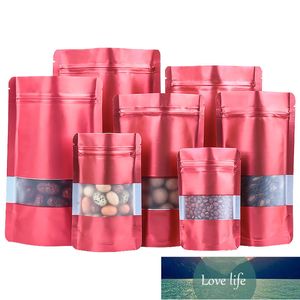 100 sztuk Ogólne Korzystanie Całkowicie Czerwony Aluminium Folia Bag Biscuit Kitchen Spice Cerreral Corn Heat Sealing Packaging Wouches Cena fabryczna Ekspert Projekt