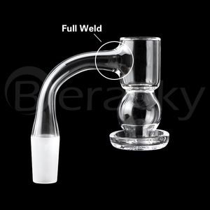 20mmOD US Senza cuciture Terp Slurpers Fumo bordo smussato 2mm Wall Slurper 10mm 14mm Maschio Full Weld Quartz Banger Chiodi per bong in vetro Dab Rigs