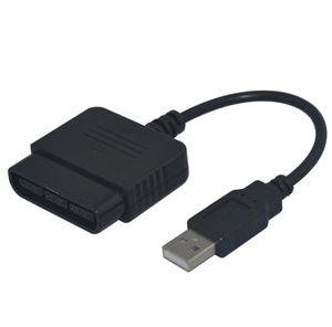 PS2 Oyun İstasyonu için Kablolar 2 Joypad Gamepad PS3 PC için USB Oyunları Denetleyici Kablosu Adaptörü Dönüştürücü