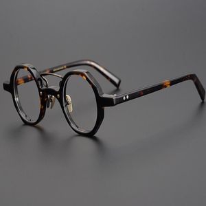 Montature per occhiali da sole alla moda Occhiali da vista vintage in acetato fatti a mano giapponesi da donna Montature per occhiali da vista di piccole dimensioni Occhiali da vista per miopia Me