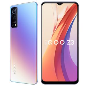 Original Vivo IQOO Z3 5G Telefone Móvel 6GB RAM 128GB ROM Snapdragon 768g Octa Core Android 6.58 polegadas Tela cheia 64.0mp 4400mAh digital imprimir cara waker inteligente celular